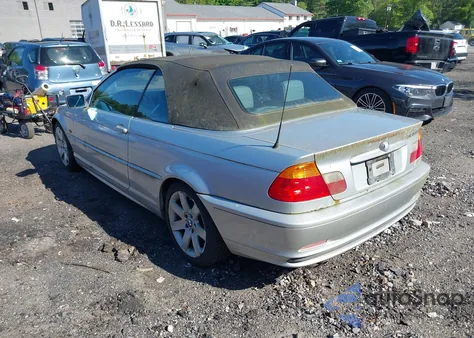 2001 BMW 325Ci из США, поврежденный, VIN WBABS33421JY50546